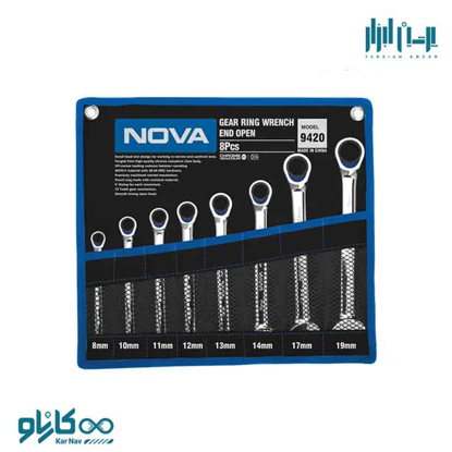 تصویر از آچار یک سر جغجغه کیفی نوا کد 9420