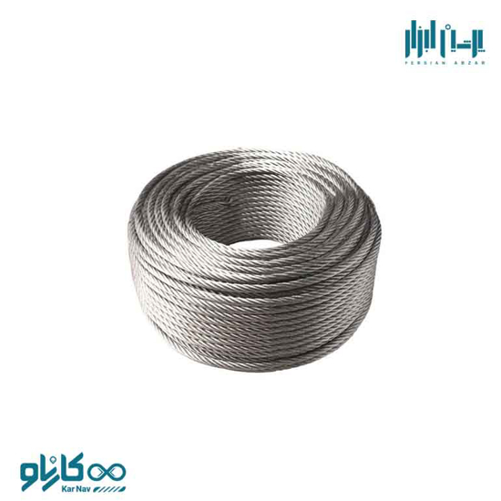 تصویر از سیم بکسل سایز 10 گالوانیزه 100 متری با بسته بندی حلقه سان مکث کد KPS-1110
