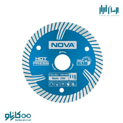 صفحه گرانیت بر توربو الماسه 115 میلی متری نوا کد 2565 ، پرشین ابزار ، persianabzar