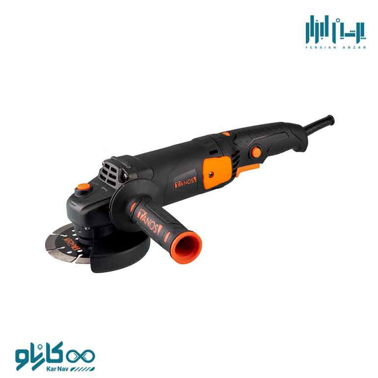 مینی فرز 115 میلی متر 1050 وات دیمردار دسته بلند تانوس کد AG-1510