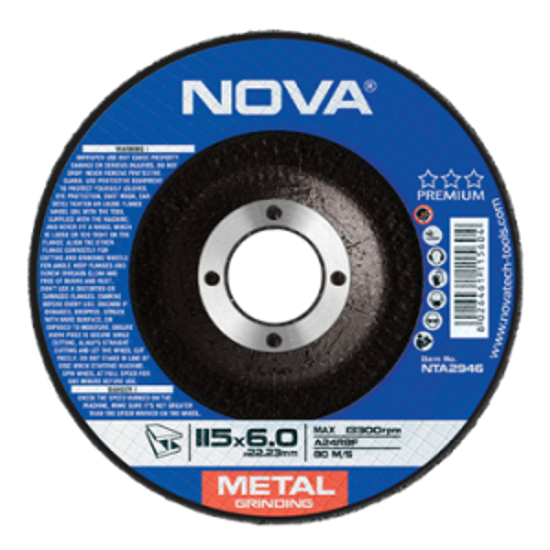 تصویر از صفحه ساب آهن 115 میلیمتری نوا کد 2946