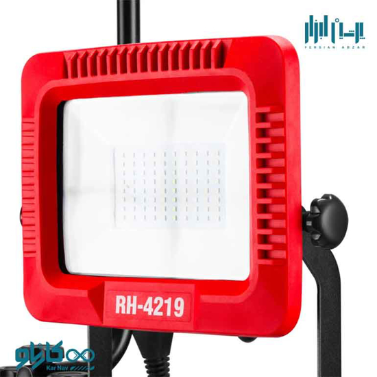 تصویر از نورافکن LED برقی 50 وات رونیکس با دوبل با سه پایه-کد RH-4219