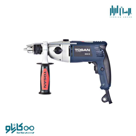 تصویر از دریل 13 میلی متر چکشی گیربکسی توسن- کد 0034D