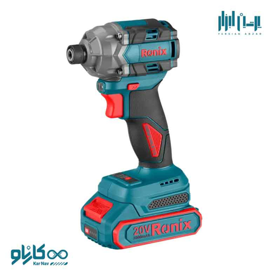 تصویر از پیچ گوشتی شارژی براشلس 20ولت رونیکس کد 8671