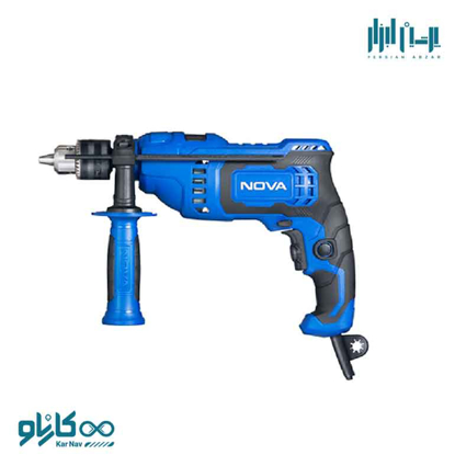 تصویر از دریل 13 چکشی 750 وات نوا به همراه کیف bmc کد 2234