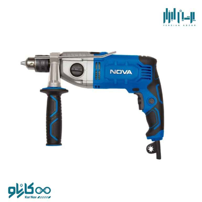 تصویر از دریل 13 گیربکسی دو سرعته 1050 وات نوا به همراه کیف bmc کد 2239