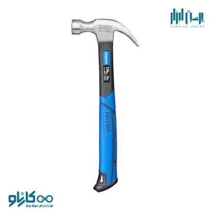 تصویر از چکش دو شاخ 250 گرم با دسته فایبرگلاس نوا کد 6225