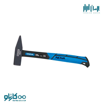 تصویر از چکش مهندسی 300 گرم با دسته فایبرگلاس نوا کد 6203