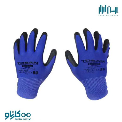 تصویر از دستکش صنعتی فلامنت لاتکس ضد برش توسن کد TDP-L10