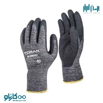 تصویر از دستکش صنعتی فلامنت لاتکس ضد برش گرید B توسن کد TDP-L10BS