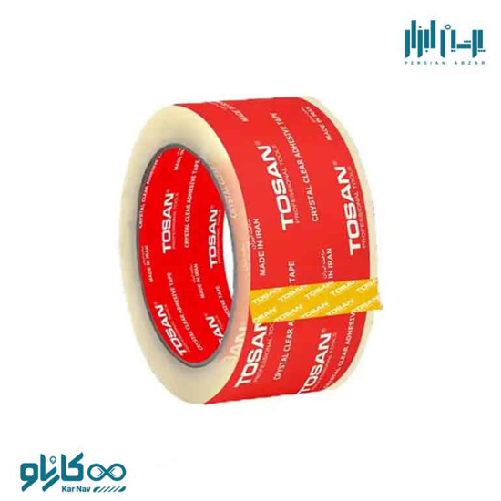 تصویر از چسب کارتون شفاف 50 میکرون 48 میلیمتر توسن کد TAT-50M90Y