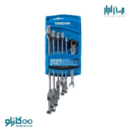 تصویر از ست آچار جغجغه 6 عددی تاشو نوا کد 9622