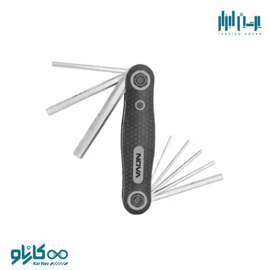 تصویر از آلن چاقویی صنعتی شش گوش 8 عددی نوا کد 1241