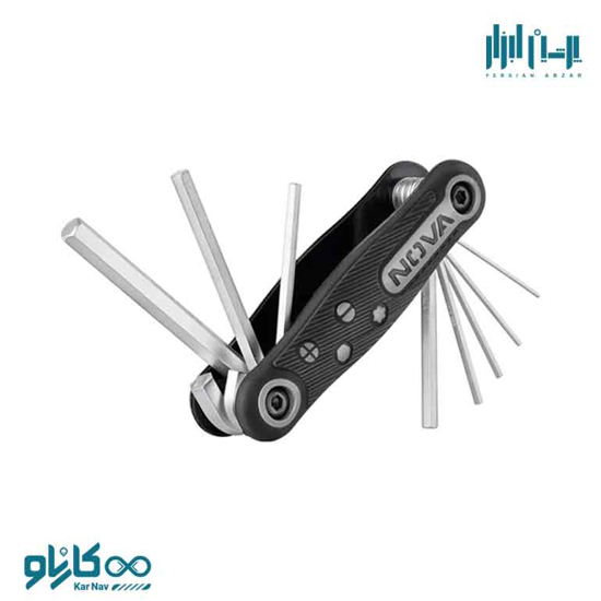 تصویر از آلن چاقویی صنعتی شش گوش 8 عددی نوا کد 1141