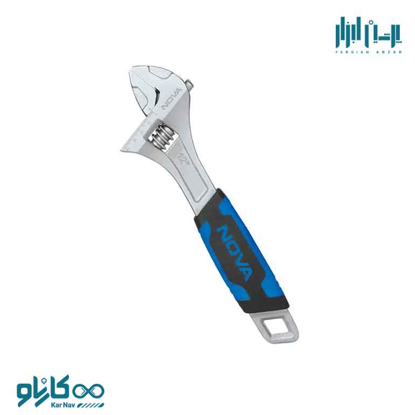 تصویر از آچار فرانسه روکش دار 12 اینچ 30 سانتی متر نوا کد 3054