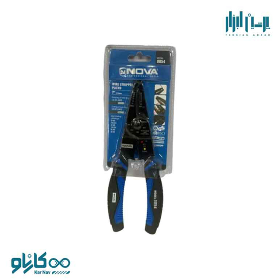تصویر از انبر سیم لخت کن چندکاره 7 اینچ نوا کد 8054