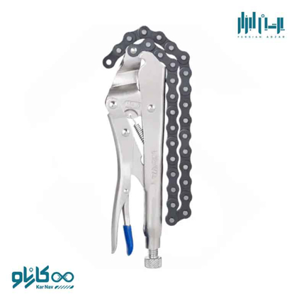 تصویر از انبر قفلی زنجیری بدنه 10 اینچ زنجیر 20 اینچ نوا کد 8042