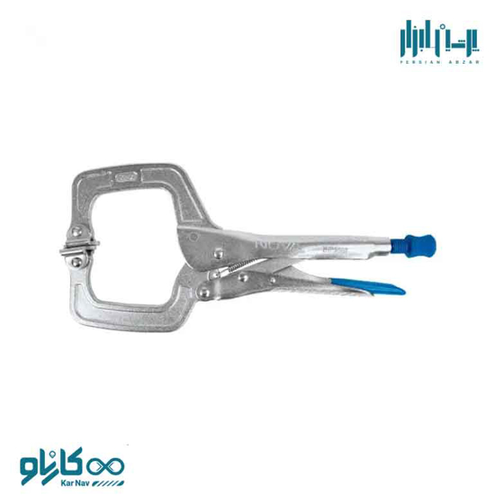 تصویر از انبر قفلی گیره ای با صفحه گیر 11 اینچ نوا کد 8046