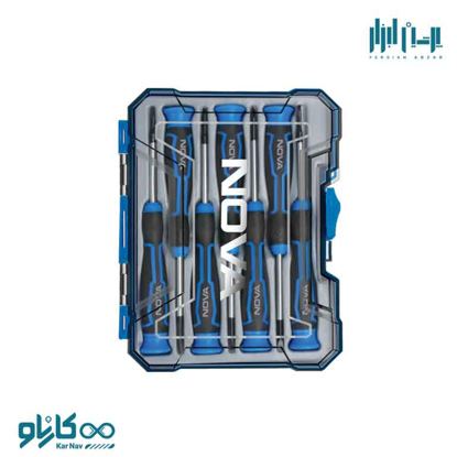 تصویر از ست پیچ گوشتی ساعتی 7 پارچه نوا کد 1339