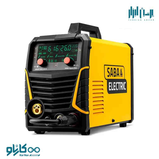 تصویر از تکفاز اینورتری هوا خنک ویژه صافکاری بدون کریر صبا الکتریک کد SMART-MIG-200-S