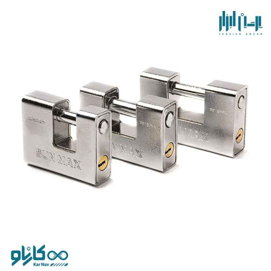تصویر از قفل کتابی روکش دار استیل سان مکس سایز 70 کد KPSS-70