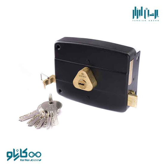 تصویر از قفل حیاطی مشکی سان مکس مدل 540