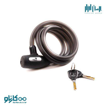 تصویر از قفل بکسلی دو چرخه سایز 10*100 سان مکس کد S2510