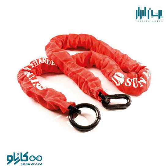 زنجیر فرمان ضدبرش با روکش برزنتی قرمز طول 1/50 سان مکث ، پرشین ابزار ، persianabzar