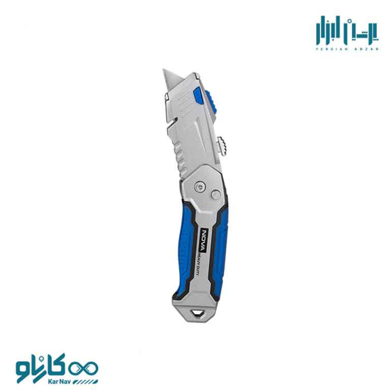 کاتر ذوزنقه ای حرفه ای تاشو 19 میلی متر نوا کد 1372 ، پرشین ابزار ، persianabzar