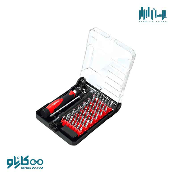 تصویر از ست پیچ گوشتی ساعتی 45 عددی توسن کد t4801k